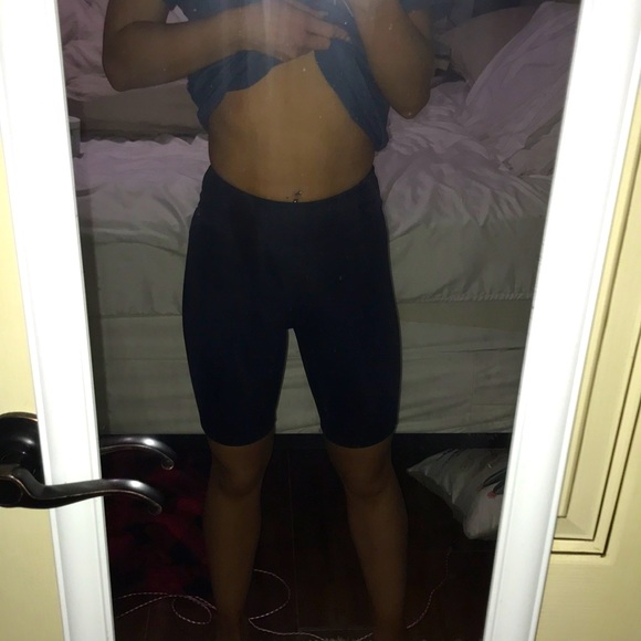 Weissman Pants - black biker shorts by Weissman